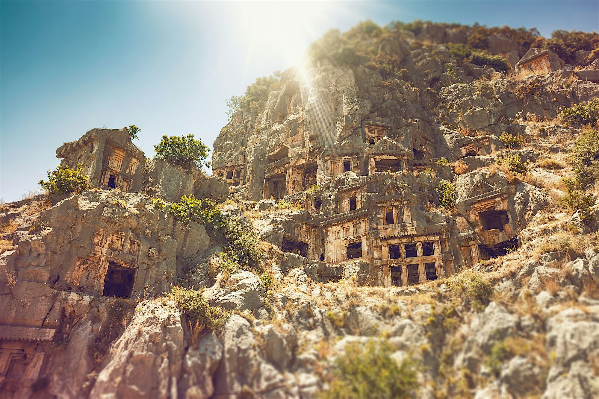 Rock Tombs carved into cliffs