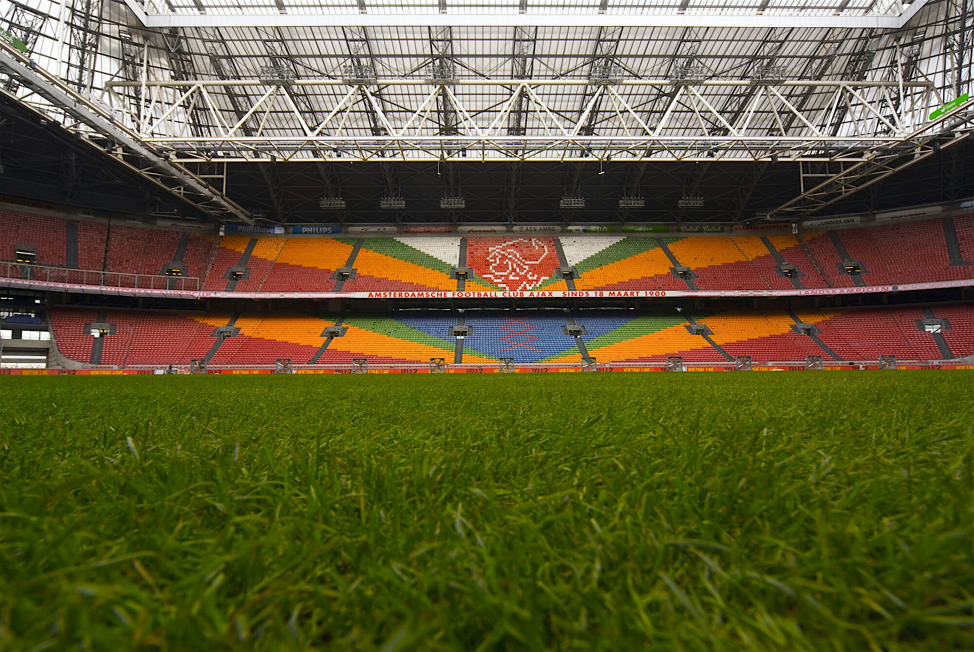 Inside Ajax Stadium