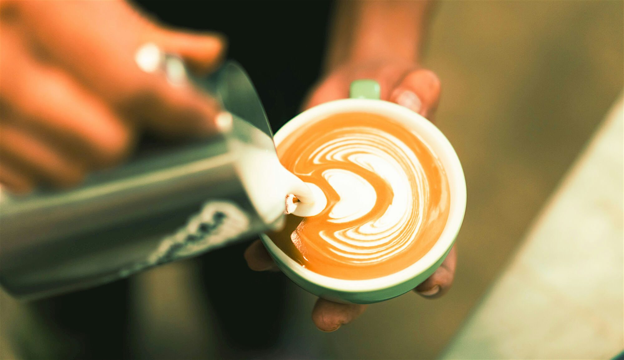 Close up shot of coffee