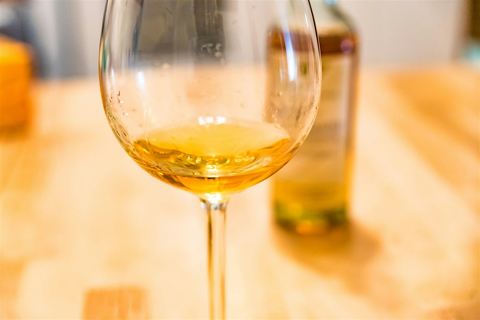 Up close shot of wine