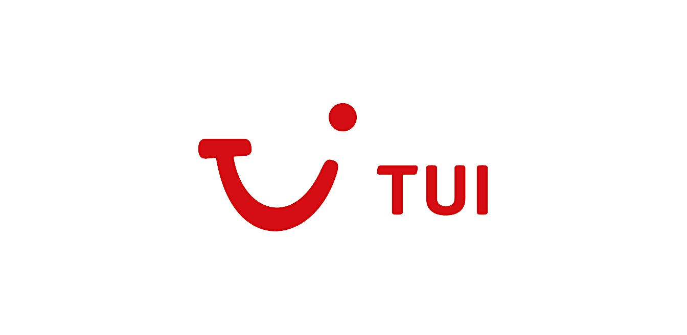 TUI travel brand logo featured among Sundeals partners, offering flights, beach holidays and package holiday experiences.